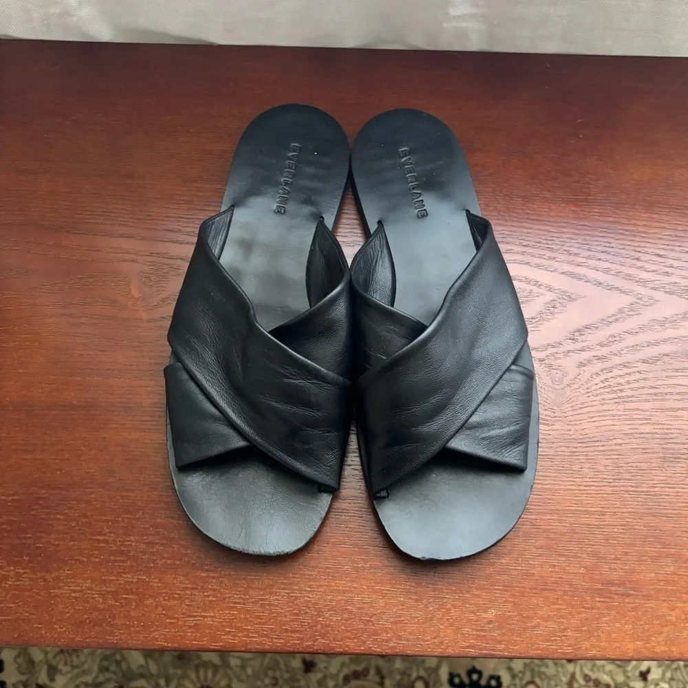 Everlane Black Day Crossover Sandal - Picture 2 of 5